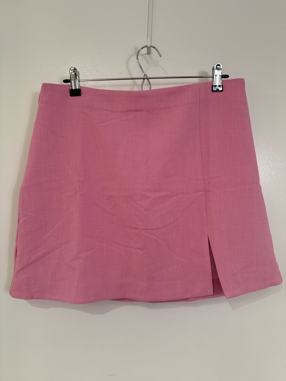 Maeve Pink Mini Skirt with Front Slit